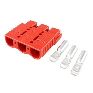 Battery Connector Plug Power Ground Quick Disconnect 175A Grey & Red 4 AWG for 4 x 4 car forklift