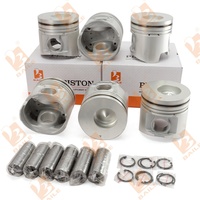 6 buah STD 6D16T Liner silinder cocok untuk Mitsubishi 6D16 6D16T 6D16-2AT lengan mesin Liner silinder 6D16T