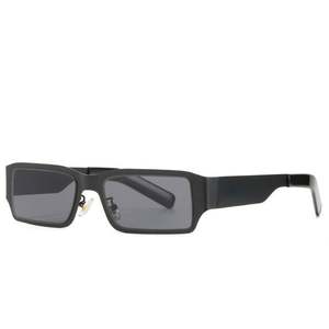 Gafas de Sol Cuadradas con Marco Metálico Pequeño, Retro, de Moda, con Logotipo Personalizado, de Acero Inoxidable, Rectangulares, para Hombre y Mujer - Product Image 5