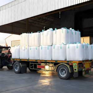 Sac en toile non tissée (FIBC) - Capacité de 1 tonne métrique avec boucles de levage 1/2/4 et cloison interne en filet - Product Image 5