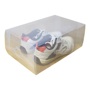 Stackable Shoe Organizer Shoes Side Open Stackable Shoe Organizer Foldable Clear Shoes Storage Box Plastic Shoe Storage