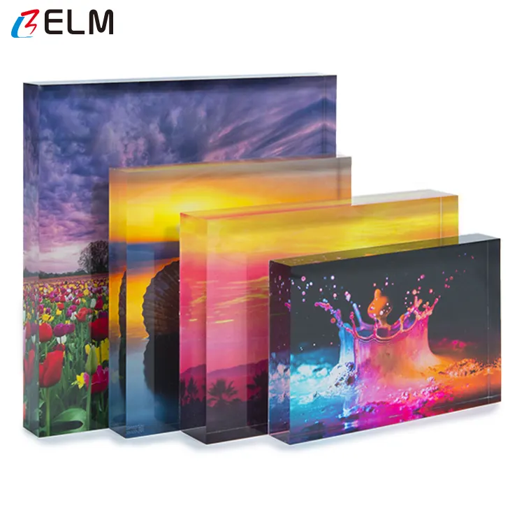 Elke grootte acryl blok fotolijst DIY gemaakt A4, A5, A6, A7