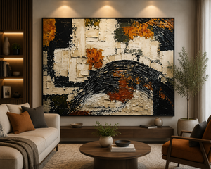 Essence of Decay Abstract Oil Painting On <b>Canvas</b> Hand Painted Artwork Modern Wall Decor Indoor Use No <b>Frame</b> Original Art Piece - Product Image 3