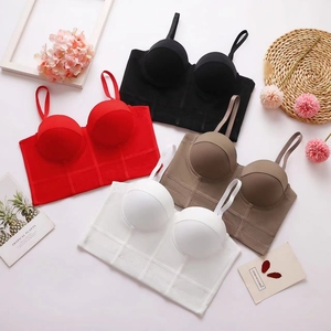 Corsetto in Mesh a spalle scoperte da donna Top Top personalizzabile all'ingrosso reggiseno di supporto Sexy biancheria intima per adulti stile quotidiano - Product Image 1
