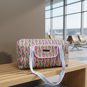 Bolsa de Viaje de Algodón Premium, Bolsa de Lona Acolchada Hecha a Mano, Bolsas de Viaje con Estampado Floral, Bolsas de Fin de Semana con Estampado Floral - Product Image 2