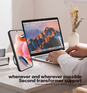 Coque de protection magnétique pour Xiaomi Redmi Note 12 4G/Redmi 12C, fenêtre coulissante avec anneau en métal - Product Image 6