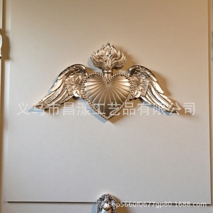 Gothic Metal Heart Wings <b>Wall</b> Hanging <b>Decor</b> Golden Color Home <b>Decor</b> Valentine'S Day Irregular Shape Single-piece Package - Product Image 5