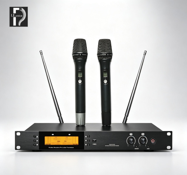 OEM/ODM 2 Channel Handheld Uhf Wireless Microphone Professional Wireless Microphone