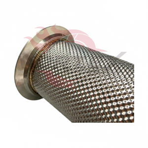 Tuyau de descente en acier inoxydable thermique enveloppé Vortex avec bouclier thermique pour Audi B9 S4 S5 3.0T 2017-2024 – Modèle de tuyau avant à haut débit - Product Image 4