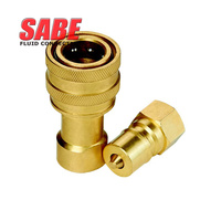 Kit de raccords rapides pour pompe hydraulique, raccord rapide pour tuyau hydraulique, raccord rapide en laiton et acier inoxydable pour jardin