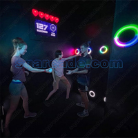 Jeu de balle interactif SQactivaPlay en tube métallique LED pour parc d'attractions intérieur - Multi-tension