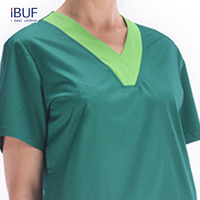 Vêtements de travail usagés prêts à l'emploi, personnalisables avec logo, vente en gros, vêtements d'occasion, blouses médicales, machine