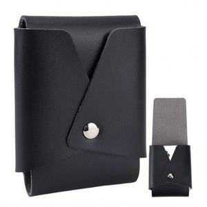 Single Deck PU Leather <b>Playing</b> <b>Card</b> Holder Protector Durable Poker Case Multipurpose Wallet Coin Pouch for Board Games - Product Image 1