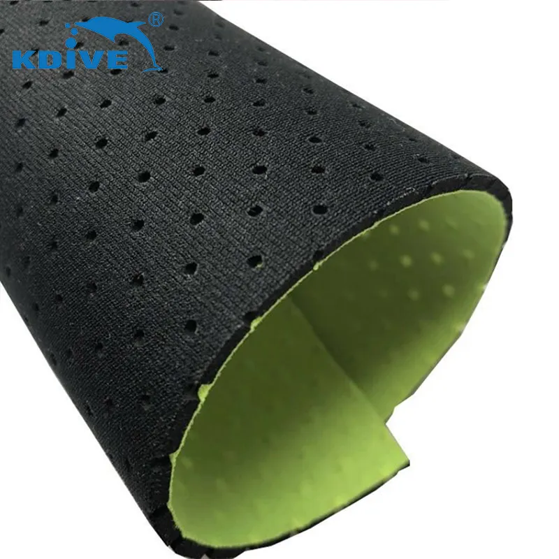 Soft Perforated Neoprene Material Rubber Nylon Laminated Neoprene Fabric