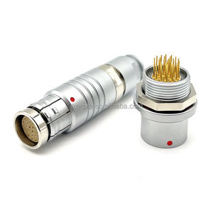 Conector Circular <span class=keywords><strong>3B</strong></span> de 26 Pines, Push-Pull, Autoblocante, Latón Cromado, Protección IP68/IP66, -45C +125C, OEM/ODM/Personalizado - Product Image 5