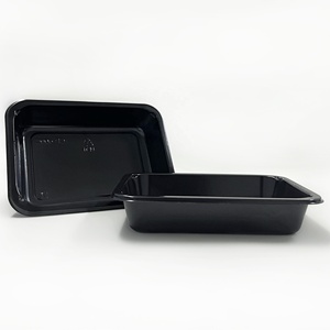 Mini moq 7.5x5 inch cpet Nướng Vỉ frezzer và lò an toàn thực phẩm hộp nhựa bao bì <span class=keywords><strong>container</strong></span> cho doanh nghiệp nhỏ - Product Image 1