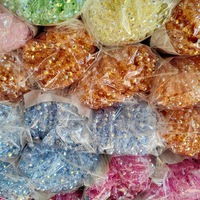 Manik-manik Kristal Kaca Bening Berkilau Berlapis AB 4mm 6mm 8mm Grosir, Manik-manik Kristal Kaca Rondelle Bersegi untuk Pembuatan Perhiasan