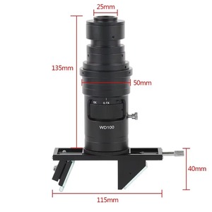 0.7X-5X Lente de zoom continuo ajustable 3D 2D FHD Lente de montura C para la industria <span class=keywords><strong>Digital</strong></span> <span class=keywords><strong>HDMI</strong></span> VGA USB Cámara de video Microscopio - Product Image 6