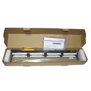 19 pouces 1U 24 ports Cat6 <span class=keywords><strong>RJ45</strong></span> noir blindé panneau <span class=keywords><strong>de</strong></span> brassage en acier laminé à froid armoire réseau accessoires serveur Rack - Product Image 6