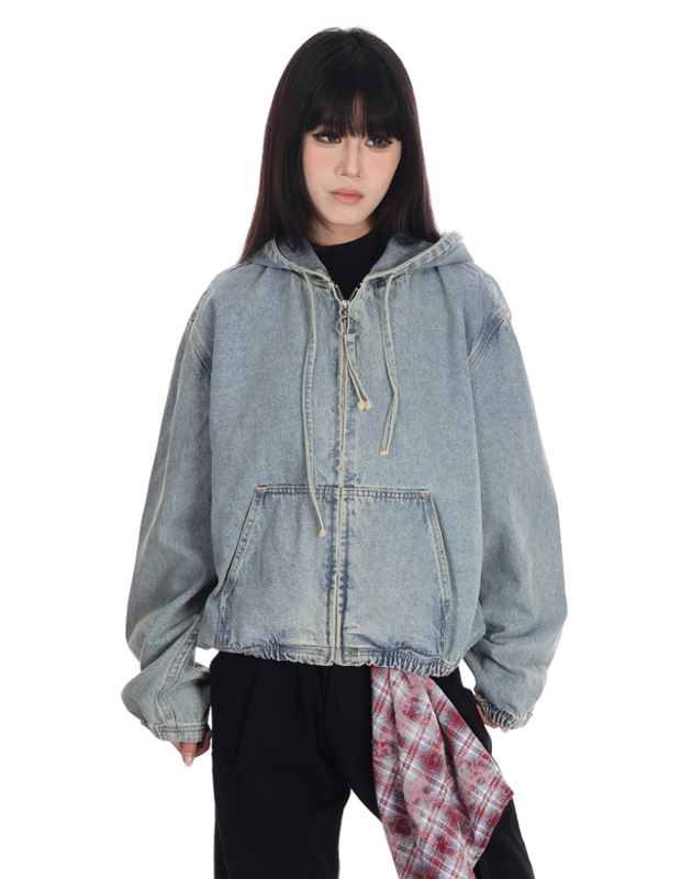 Stylish Women s Loose Vintage Denim