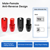 Connecteur de batterie anti-étincelles QS10H F/M, prise d'alimentation à déconnexion rapide pour batterie au lithium, stockage d'énergie, véhicule électrique, vélo électrique, robotique