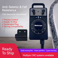 Volante Electrónico CNC de Metal Sólido Serie MH de Makinopc, 5V 100PPR, Generador de Pulsos Portátil, Sistema Fanuc GSK Fagor