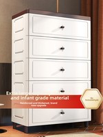 Mueble de Almacenamiento Estilo Europeo, Extra Ancho y Grueso, Tipo Cajonera, 60x120 cm de Ancho, Mueble para el Hogar, Armario para Sala de Estar, 5+