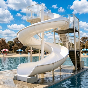 Tobogán de Agua en Espiral de Fibra de Vidrio de Alta Calidad, Equipo de Entretenimiento Comercial, Pequeño Tobogán Acuático <span class=keywords><strong>para</strong></span> Niños y Adultos - Product Image 3