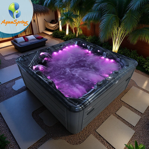 Aquaspring di lusso di grande Design 5 persona <span class=keywords><strong>jacuzzi</strong></span> all'aperto vasche Spa acrilico Balboa idromassaggio vasca idromassaggio con getti 103 - Product Image 1