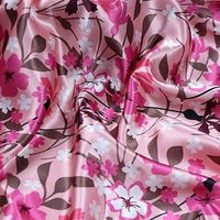 Hochwertiger 75D 100% Polyester Bedruckter Streifen-Satin-Stretchstoff für Mädchenkleider Futter Schal