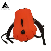 Boya de natación inflable de agua abierta, mochila de seguridad personalizada, proveedor de China
