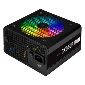 Uscorsair 550W 650W 750W RGB CX-F 80 PLUS CX550F ทองแดง CX650F CX750F ส่วนคอมพิวเตอร์ RGB แหล่งจ่ายไฟ