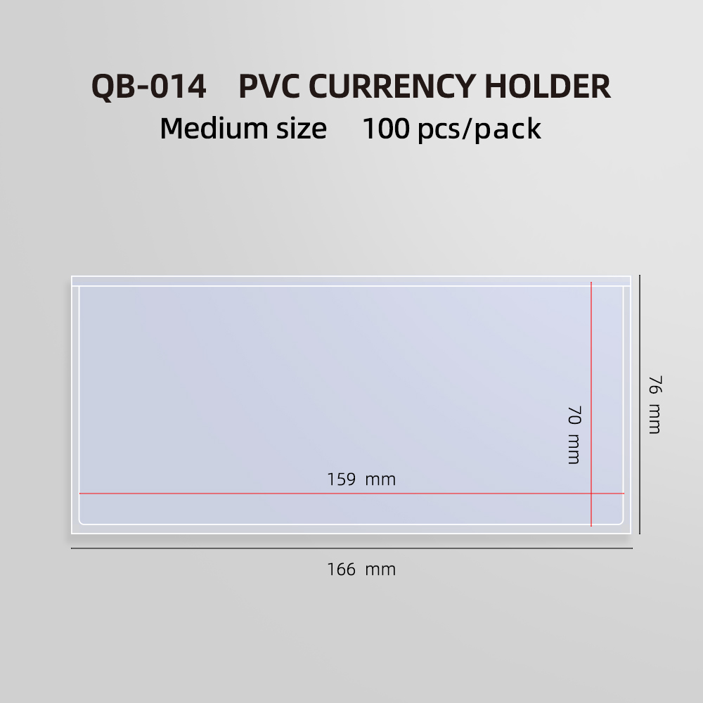 PVC - Moyen (76*165mm) - 100 unités/paquet