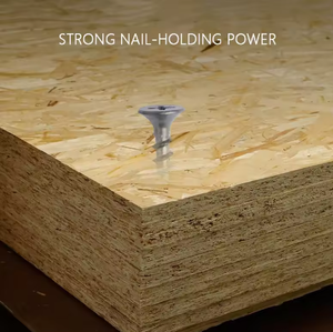 Panneau <span class=keywords><strong>OSB</strong></span> sablé écologique |   Panneau en bois de qualité peinture 12 mm pour revêtement mural intérieur, décoration de plafond - Product Image 2