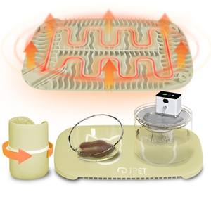 Fuente de agua para gatos Jpet con almohadilla térmica, temperatura constante de 30 grados, eléctrica y desmontable para perros y gatos. - Product Image 1