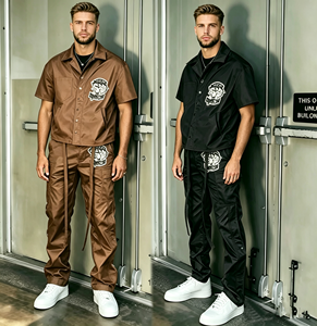 <span class=keywords><strong>Tuta</strong></span> Sportiva Estiva Personalizzata, <span class=keywords><strong>Pantaloni</strong></span> Cargo in Nylon, Camicie Casual, <span class=keywords><strong>Tuta</strong></span> da Ginnastica con Chiusura a Coulisse - Product Image 1