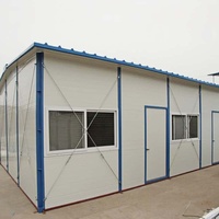 Maison conteneur modulaire pliable contemporaine en panneaux sandwich d'acier respirants, 20 pieds 40 pieds, pour hôtels, centres commerciaux, bureaux