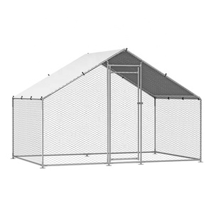 Gallinero Metálico Grande con Cubierta para Patio Exterior, para 6-10 Pollos - Product Image 4