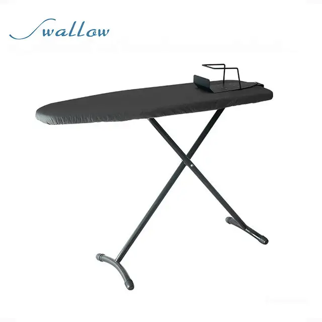 โรงแรม Ironing Board,สีทึบ Foldable Thicken โต๊ะรีดผ้าปรับโลหะมั่นคงไฟฟ้าชั้นวางเหล็ก,85ซม.