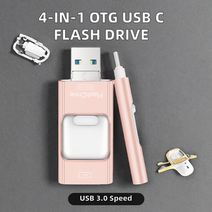 Biểu Tượng Tùy Chỉnh Mini Điện Thoại Di Động Android Ổ Đĩa Bút 3.0 OTG Số Lượng Lớn Cle USB C Ổ Đĩa Flash <span class=keywords><strong>4.1</strong></span> 8GB 16GB 32GB 64GB 128GB Bộ Nhớ Flash Mới - Product Image 2