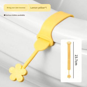 Cubierta de silicona suave para tapa de inodoro, accesorio creativo para levantar el asiento del inodoro, piezas y accesorios para inodoro que evitan el contacto. - Product Image 3