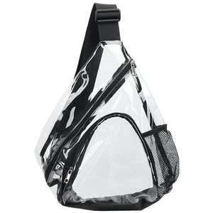 Mochila Transparente de PVC <span class=keywords><strong>Aprobada</strong></span> para Estadio, Bolsa de Pecho Transparente de Gran Capacidad para Viajes, Gimnasio, Fitness, de un Solo Hombro - Product Image 6