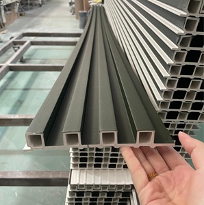 Revestimientos Pared Panneau intérieur Ranurado WPC Lambrin Decorativo Revestimiento PVC Intérieur Lambrin WPC Wpc Panneau mural plat - Product Image 1