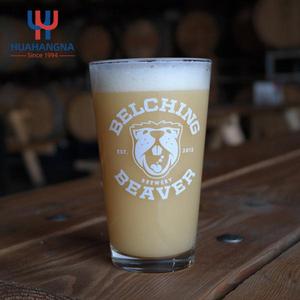 Verre à bière HUAHANGNA personnalisé avec logo, 16 oz, style vintage gravé au laser, moderne, idéal pour un cadeau d'anniversaire ou une promotion - Product Image 2