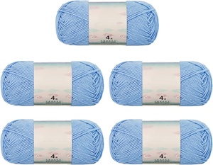 Hilo de Tejer Suave de Varios Colores, Hilo para Bebé, Hilo de Algodón de Leche para Crochet - Product Image 1