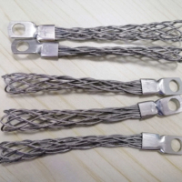 Poignées de câble en acier galvanisé à maille simple pour la protection des fils, diamètre de fil 16-22 mm, longueur personnalisable