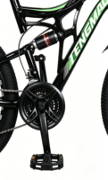 Vélo de montagne à suspension intégrale 26 pouces 21 vitesses VTT Frein à disque double Suspension souple Vélo tout-terrain pour hommes