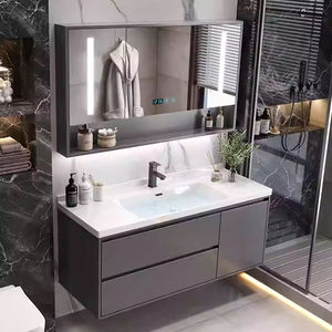 Gran oferta, tocadores de baño flotantes de 72 y 60 pulgadas, armario de almacenamiento de esquina, tocador, baño, resistente al agua - Product Image 1