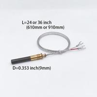 Ensemble thermopile 24 pouces, 36 thermocouples, très vendu sur Amazon, thermocouple de remplacement pour foyer à gaz, pièces de rechange thermopile