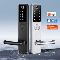 Système logiciel de gestion de serrures d'hôtel certifié RFID avec code PIN, application Cloud Tuya, résistant au feu 2 heures, commercial, intelligent ANSI
